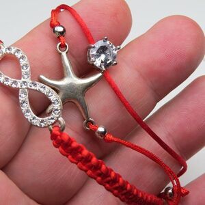 Good Luck Bracelets 3 pieces red string